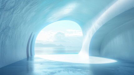 light blue to white: represents freshness. Suitable for presentations about nature. Products for health or children.