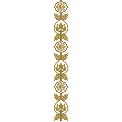 Naklejka premium Thai Art traditional asian luxury line art, Thai Pattern flat illustration