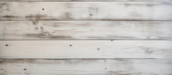 Obraz na płótnie Canvas A detailed shot showcasing the texture of a white hardwood plank wall, with parallel lines and a monochrome photography aesthetic