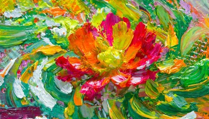Dynamic floral texture art inspired by the arrival of spring.