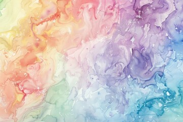 Various watercolor paints blended together on a background, creating a multicolored and abstract artistic texture
