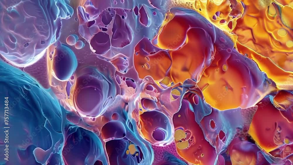 Poster a microimage of the internal structure of an aerographite beam highlighting its strength and ability