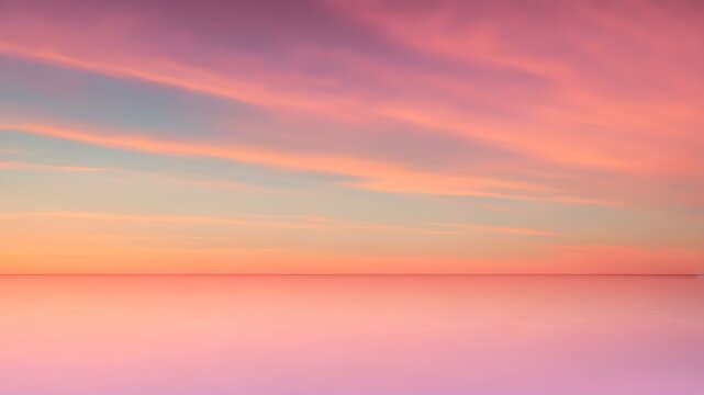 Pastel skyscape background. Pastel sunset.