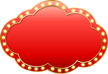 Retro lightbox billboard vintage frame