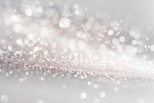 A silver background is blurred in this photo, creating a soft and abstract visual effect