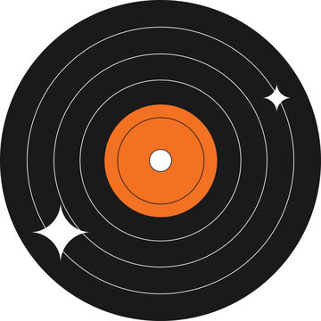 colorful retro vintage vinyl records