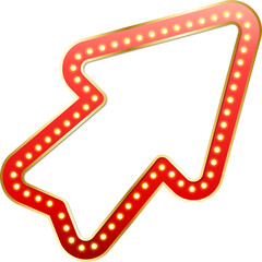 Fototapeta premium Retro Light Bulb Arrow