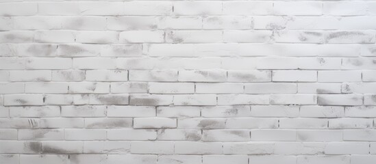 A detailed closeup of a monochrome brick wall showcasing a pattern of beige, grey, and brown...