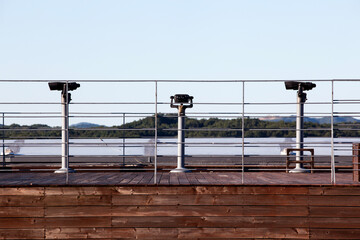 View of the telescope on the observatory