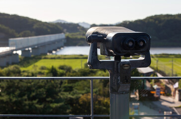 View of the telescope on the observatory