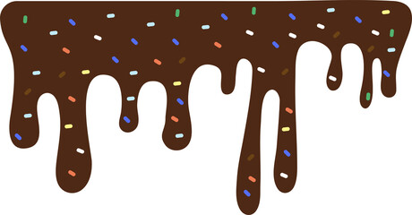 Chocolate Glaze Drops With Sprinkles