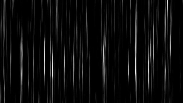 Anime speed line background animation on black