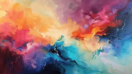 Vibrant dynamic liquid abstract background