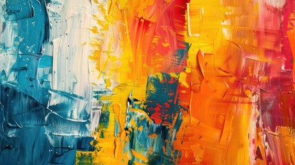 Vibrant dynamic liquid abstract background with oil painting canvas screen