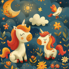 Unicorn Creatures Pattern