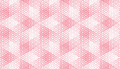 Abstract geometric pattern. A seamless vector background. White and pink ornament. Graphic modern pattern. Simple lattice graphic design