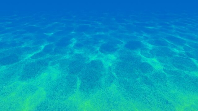 Clear and transparent sea bottom background