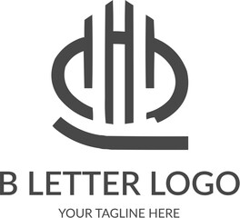 Obraz premium Branding sign corporate B letter logo vector design Template. AI generative.