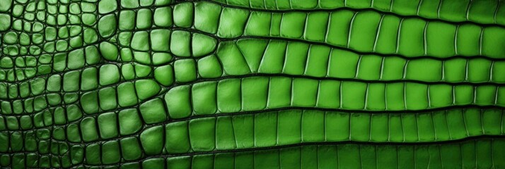 Green alligator patterned background