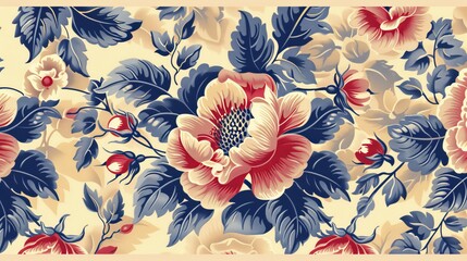 An abstract background with flowers and a stylish modern illustration texture for your retro wallpapers.