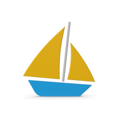 Symbol Boat Colored