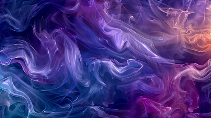 Fluid Lavender Swirls: Serene Abstract for Mindful Spaces