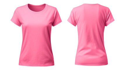 Pink t shirt isolated on transparent background Remove png, Clipping Path, pen tool