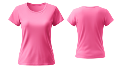 Pink t shirt isolated on transparent background Remove png, Clipping Path, pen tool
