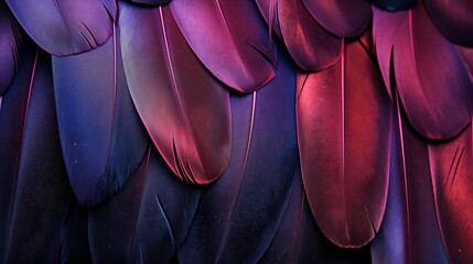 Vibrant Iridescent Plumage: Exotic and Sensual Background for Masquerades