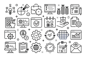 set-of-30-project-management-line-icons-set-black and.eps