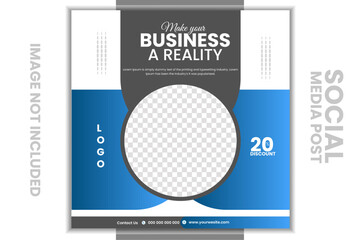 Social media post design template..