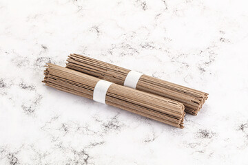 Asian aw soba bukwheat noodle