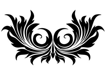 Art Nouveau swirl Graphic Accents, vector illustration, vintage elements	
