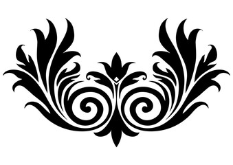 Art Nouveau swirl Graphic Accents, vector illustration, vintage elements	
