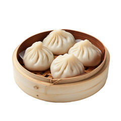 Baozi isolated on transparent a white background