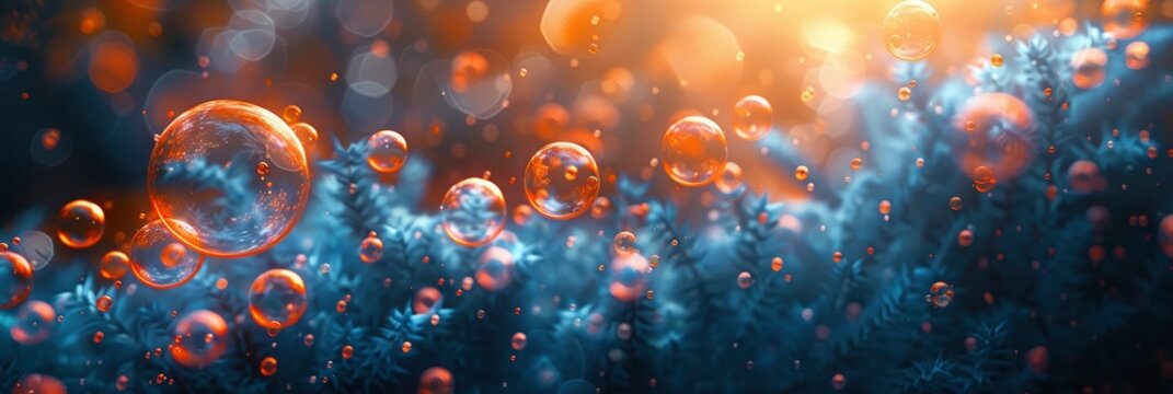 Bubbles Background, Background Banner HD