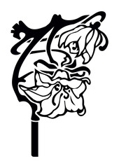 Art Nouveau Corners and Frames Graphic Accents, vector illustration, vintage elements	