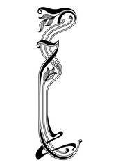 Art Nouveau Corners and Frames Graphic Accents, vector illustration, vintage elements	