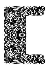 Art Nouveau Corners and Frames Graphic Accents, vector illustration, vintage elements	