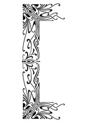 Art Nouveau Corners and Frames Graphic Accents, vector illustration, vintage elements	