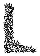 Art Nouveau Corners and Frames Graphic Accents, vector illustration, vintage elements	