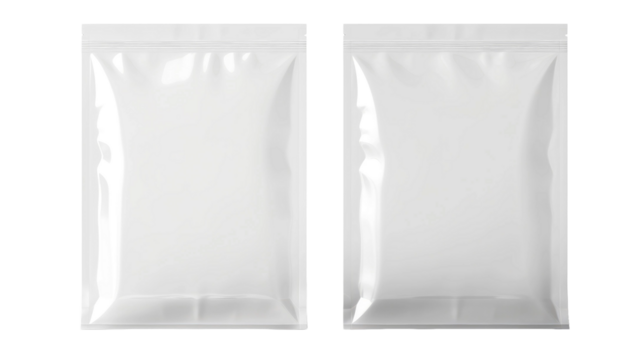 Blank package isolated on transparent a white background