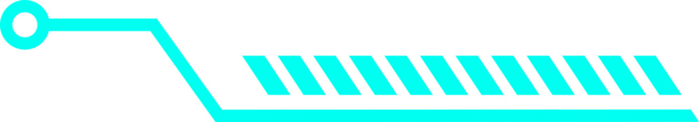 Futuristic tech frame decoration