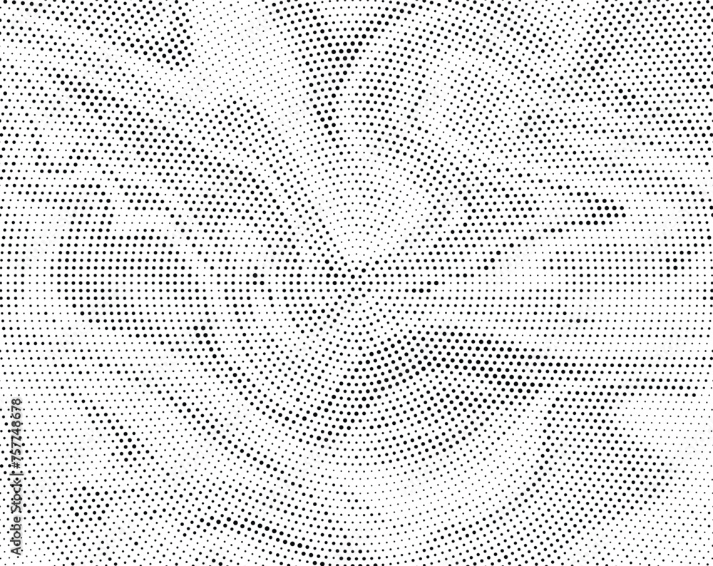 Poster abstract halftone black and white psychedelic seamless marble pattern with hallucination swirls. vec