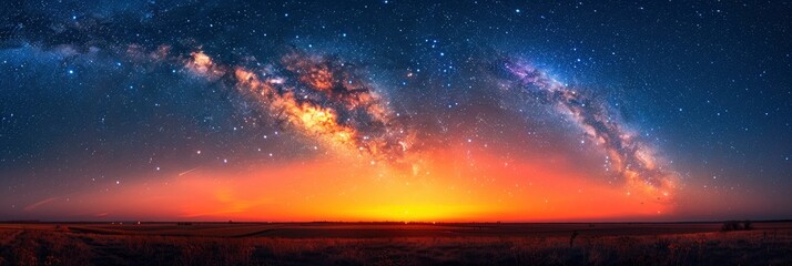 Photographing Milky Way Stars Night Sky, Background Banner HD