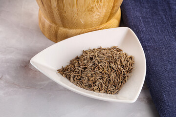 Zeera seeds in the bowl