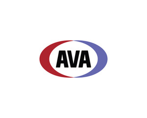 AVA logo design vector template