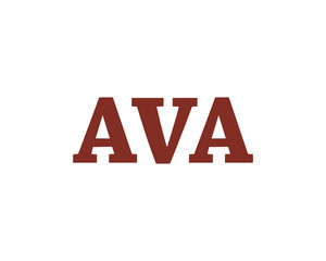 Fototapeta premium AVA logo design vector template