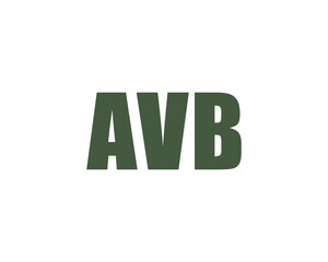 AVB logo design vector template