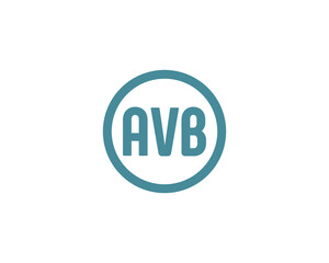 AVB logo design vector template